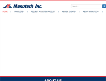 Tablet Screenshot of manutech.us